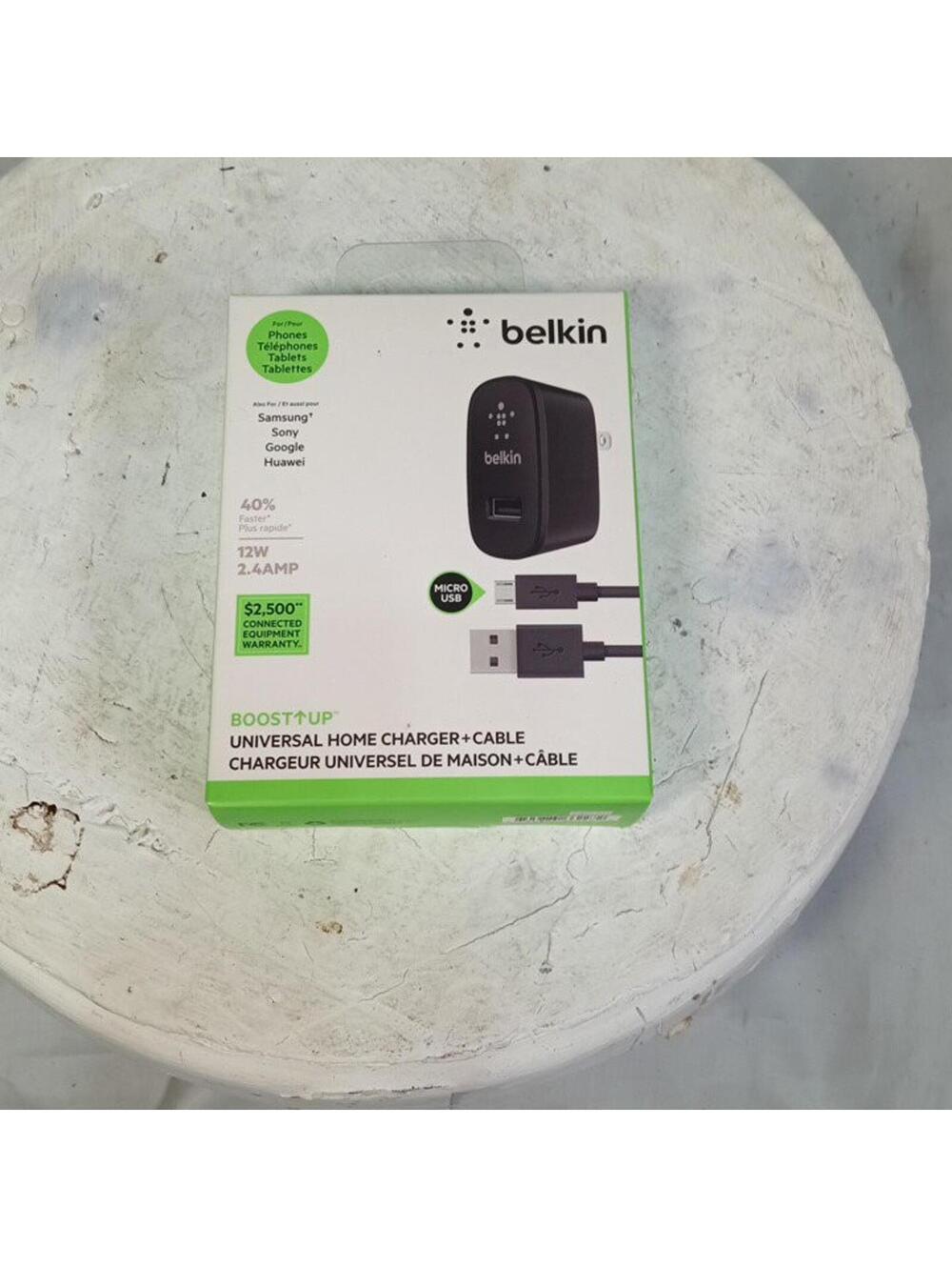 Belkin BoostUp Universal Home Wall Charger 12W 2.4A with Micro USB Cable NEW